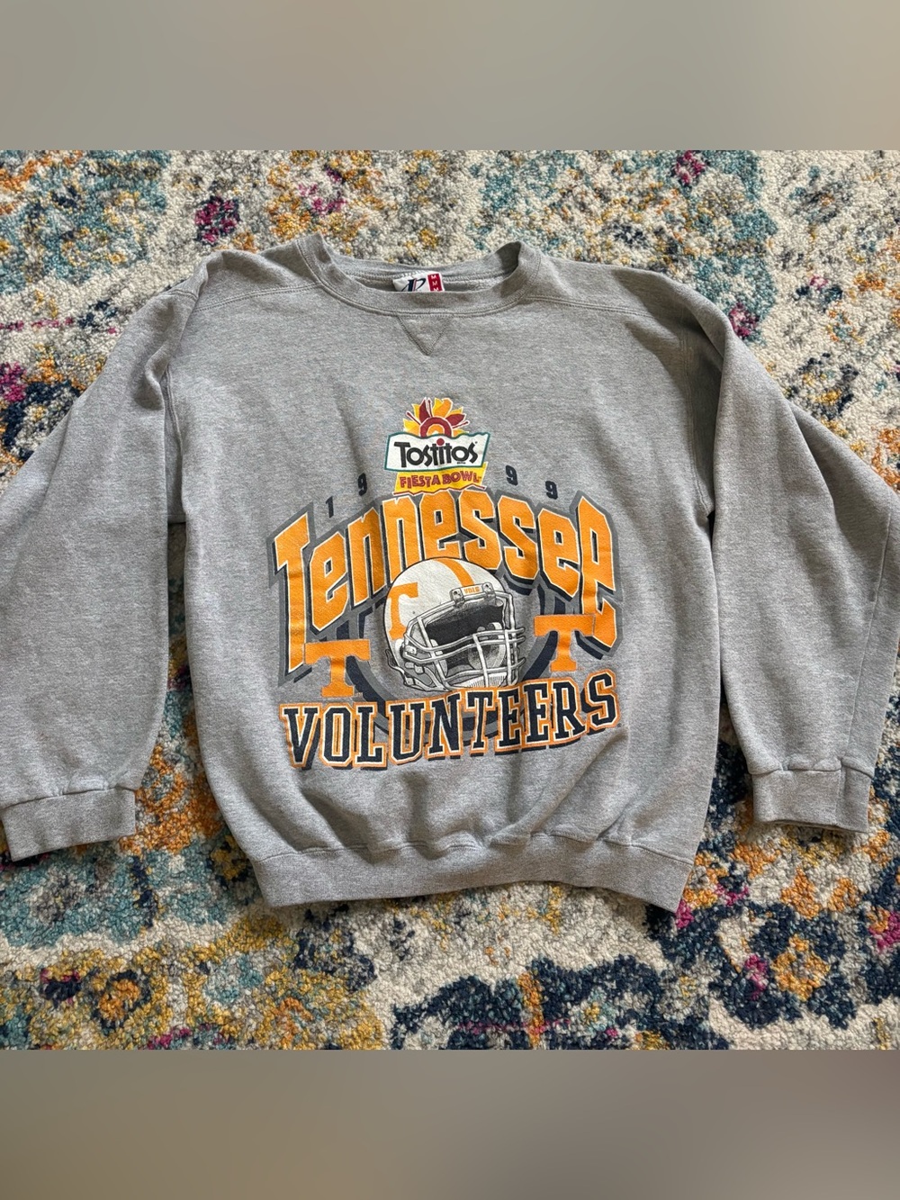 VTG 1999 Tennessee Volunteers Tostitos Fiesta Bowl crewneck Sweatshirt medium